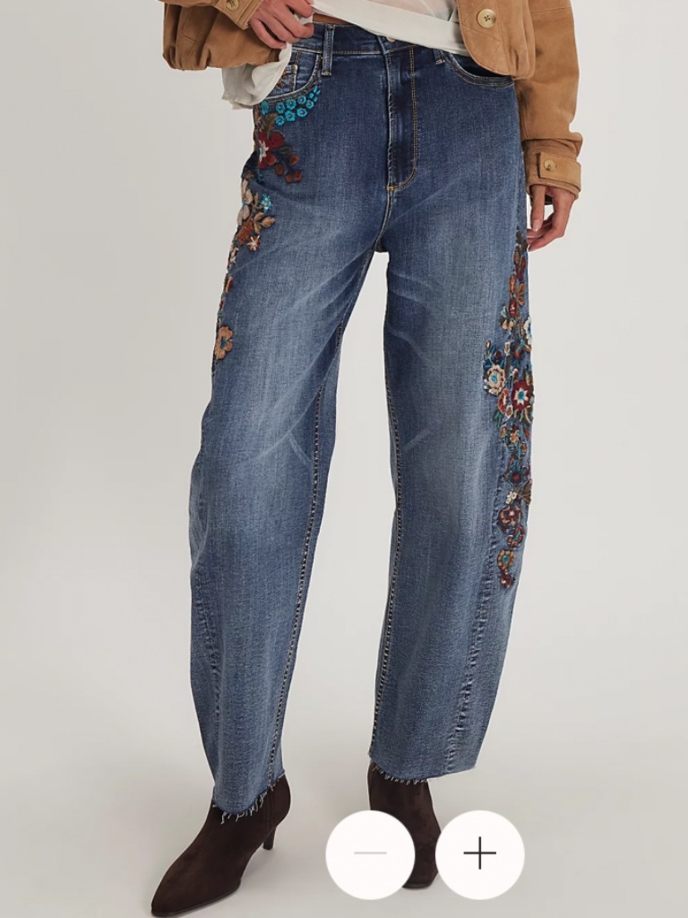 Driftwood Embroidered Parker Jeans  32